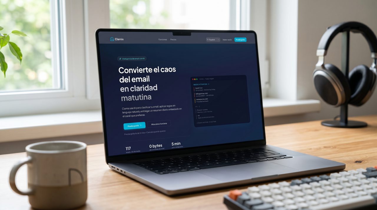 Screenshot of the Clarnix website