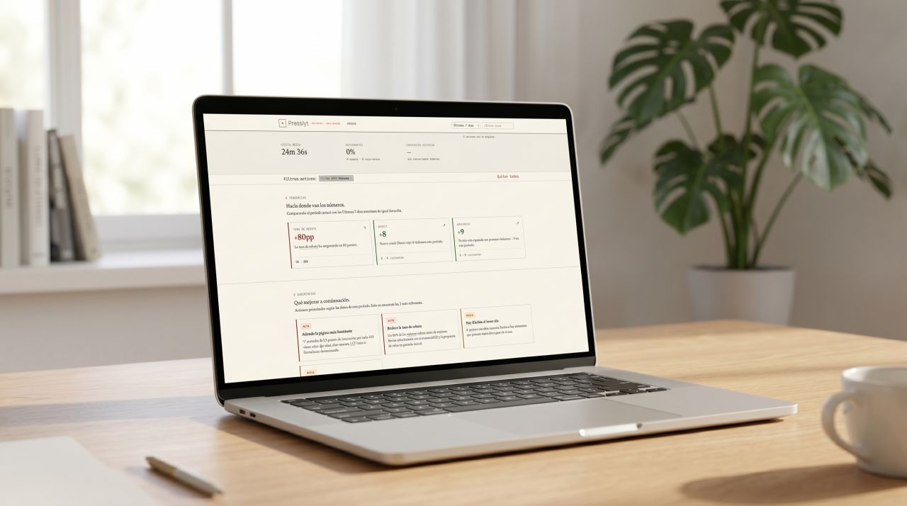 Screenshot of the Presslyt website